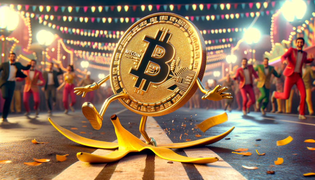 #BTC Folião. Escorregou na casca de banana com o copo na mão !