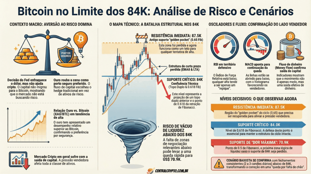 BTC no Limite dos 84K BTC no Limite dos 84K