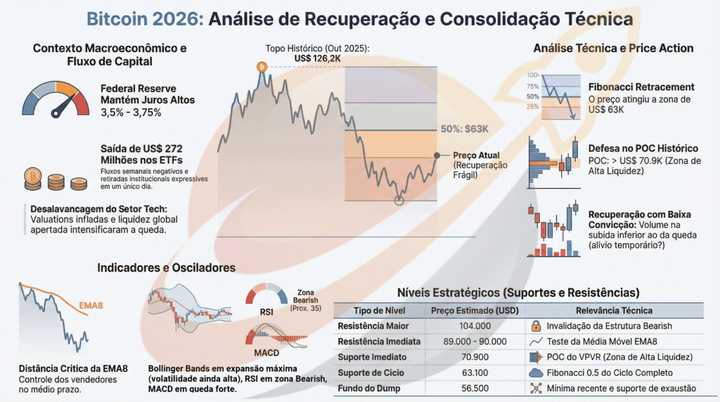 Bitcoin: An&aacute;lise de fechamento semanal