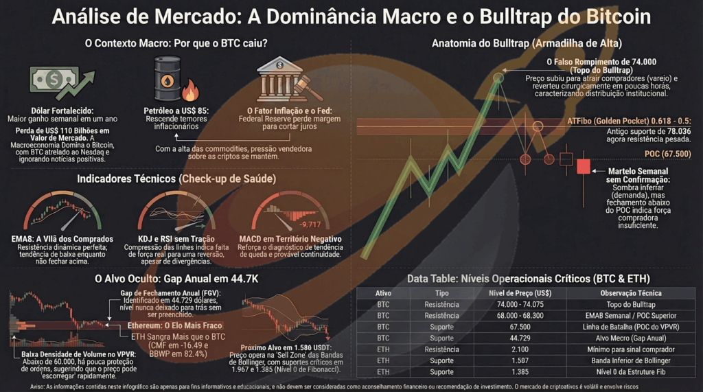O Bulltrap da Semana Confirma Que os Ursos Seguem no Comando